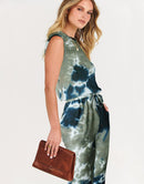 ANRABESS Crewneck Sleeveless Stretchy Jumpsuits Rompers with Pockets