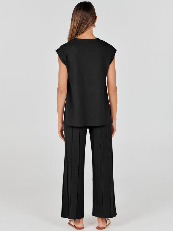 Women's 2 Piece Knit Lounge Set (Buy 2 Free Shipping)