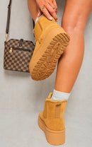 Non-Slip Thick Sole Plush Platform