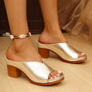 NEW ARRIVAL 70% OFF - Orthopedic Chunky High Heel Sandals