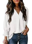 Women's Casual 3/4 Sleeve V Neck Basic Tops (Buy 3 Free Shipping)