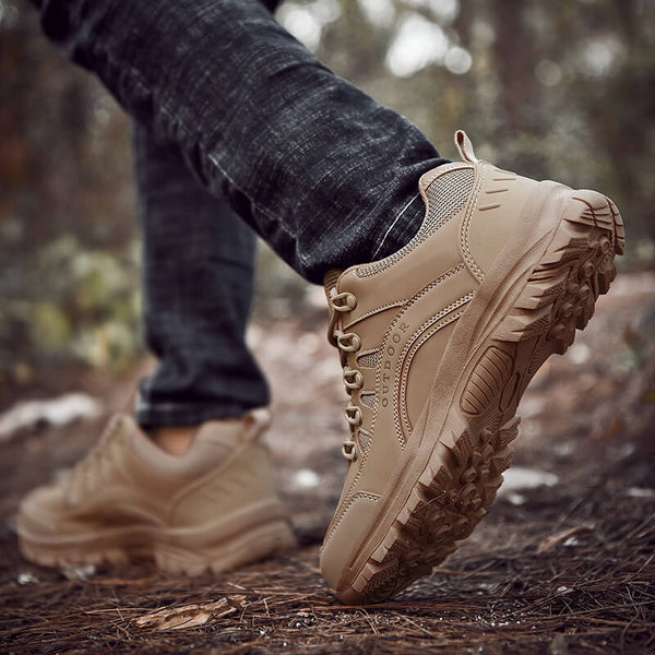 Men's New Solid Color Outdoor Hiking Shoes