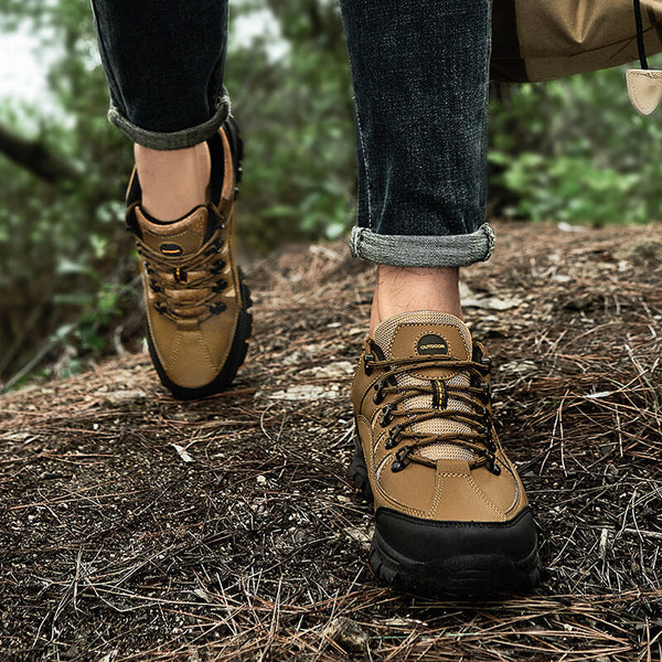 Men's New Solid Color Outdoor Hiking Shoes